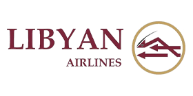 Libyan Airlines logo with Qabas Consulting Libya, aviation Libya, national airline Tripoli, air transport Benghazi, travel Misrata